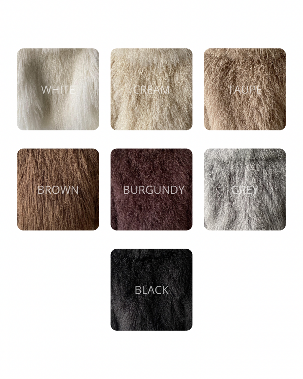 Aura Cropped Mongolian Fur Coat